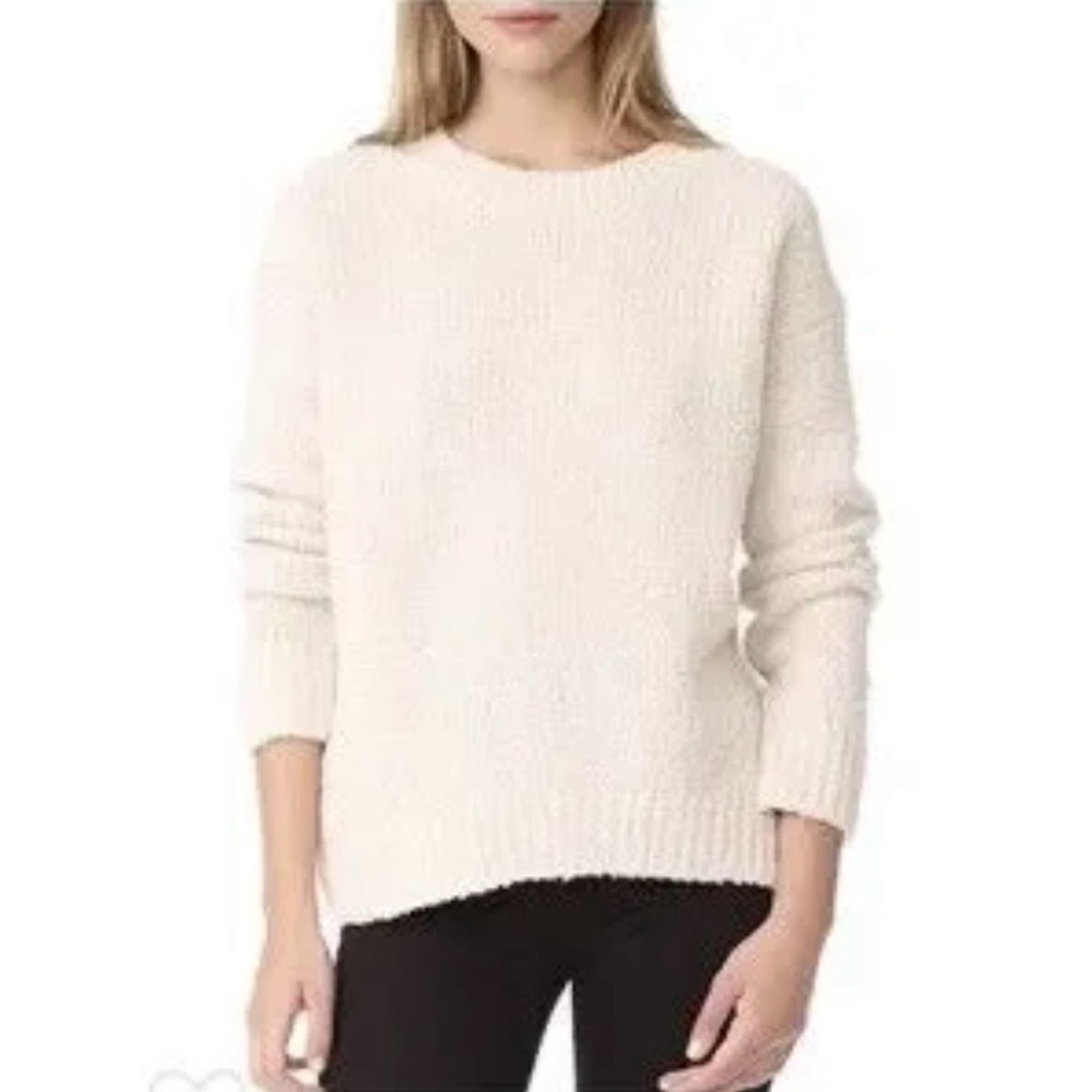 Vince Cream Bouclé Knit Pullover